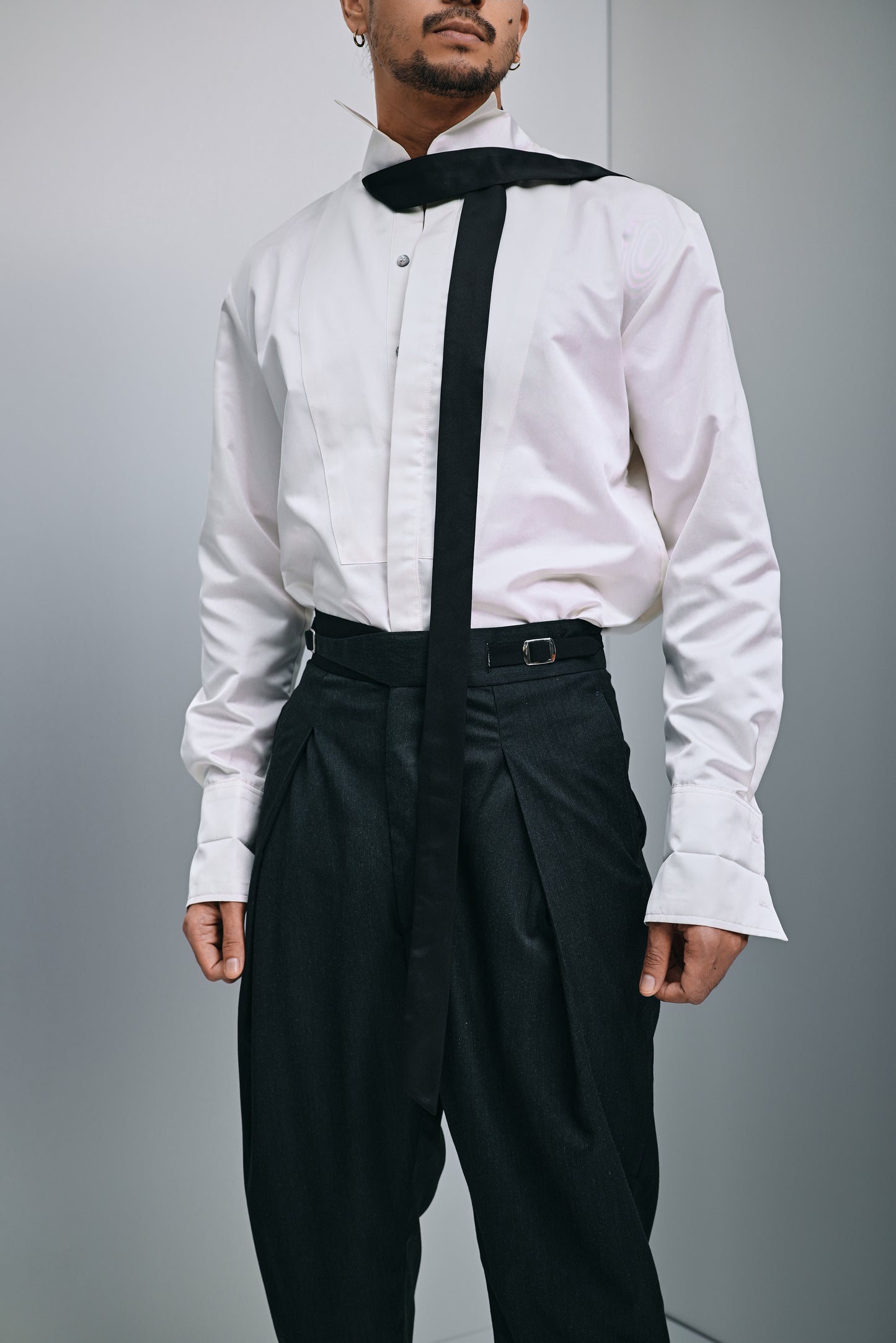 Zander hybrid suit in deep evergreen woolblend