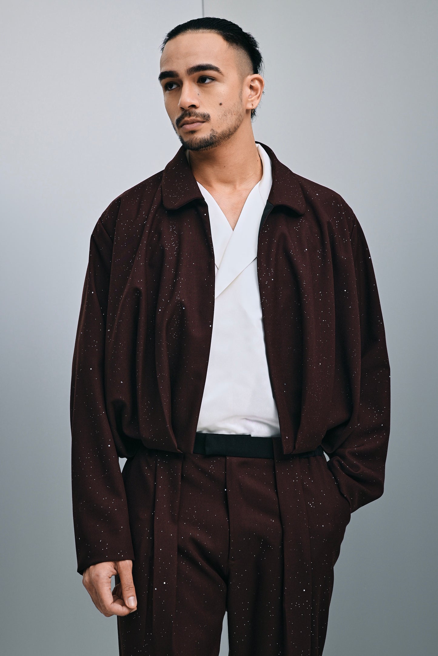 Luigi pleated jacket