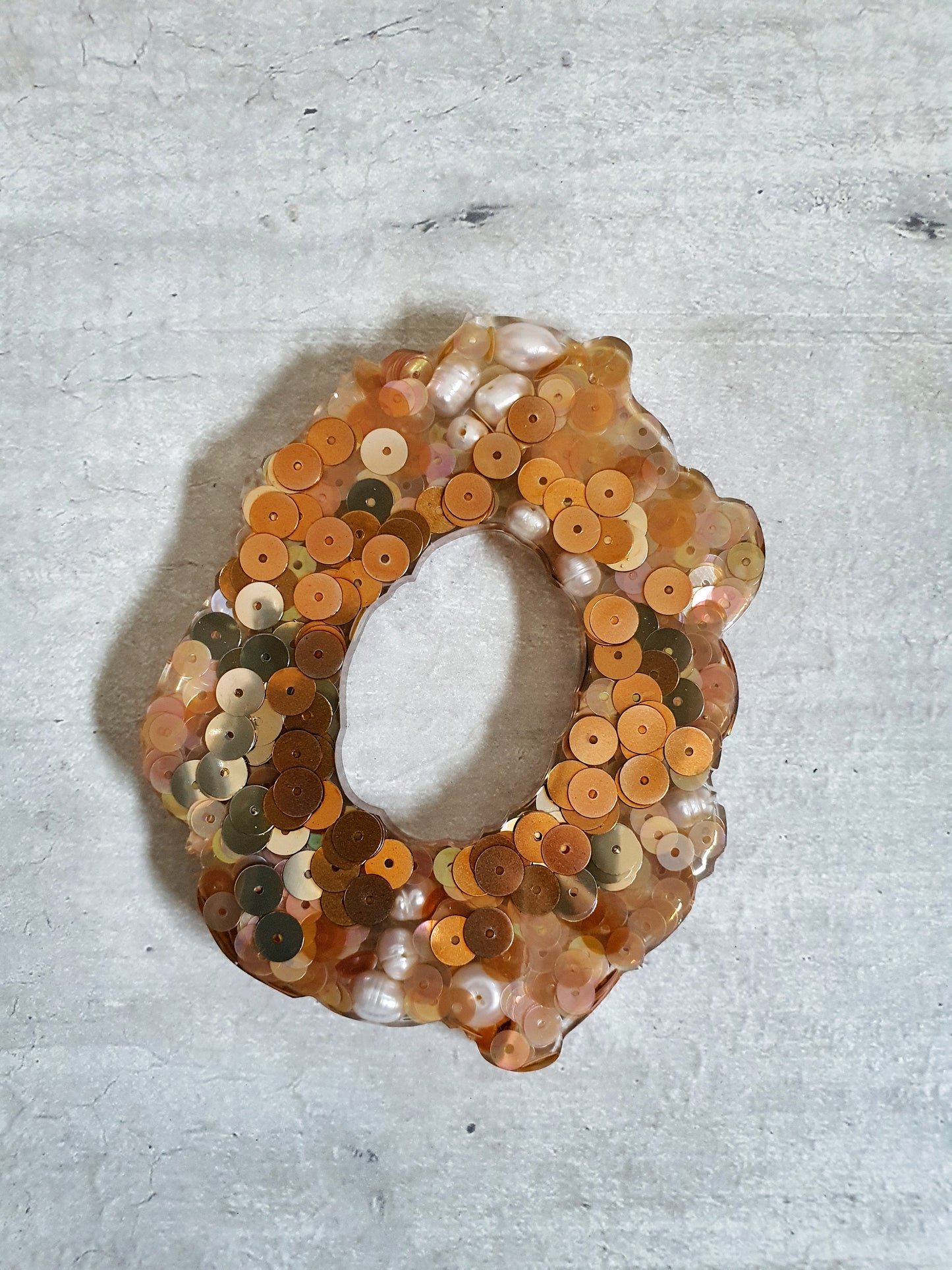 Pearl And Sequin Resin Coasters (Set of 3)