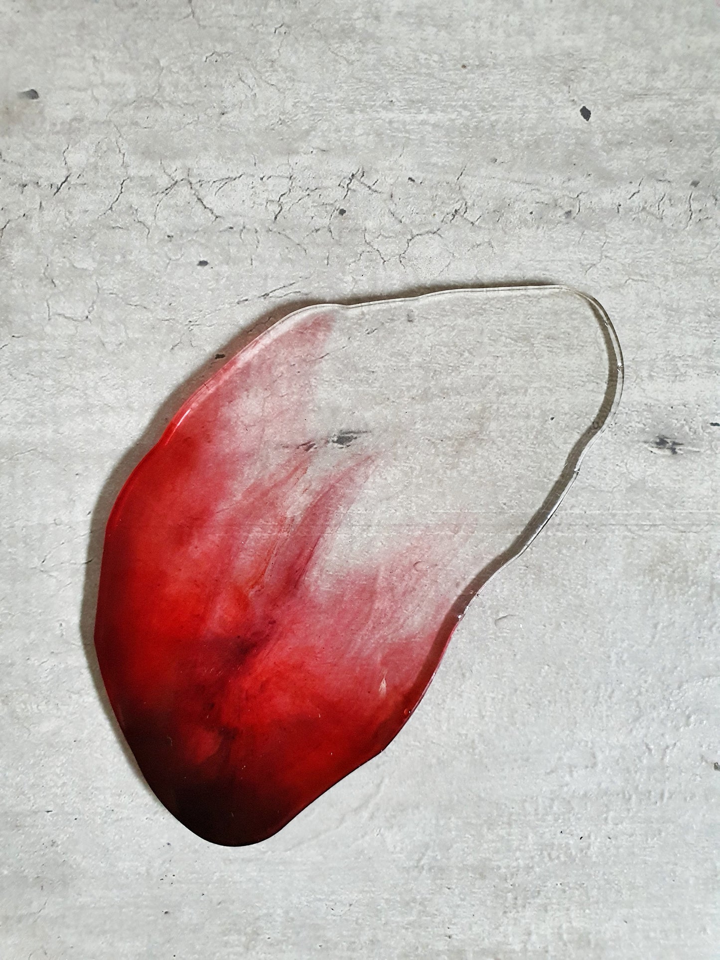 Hand Painted Petal Resin Coasters (Set of 3)