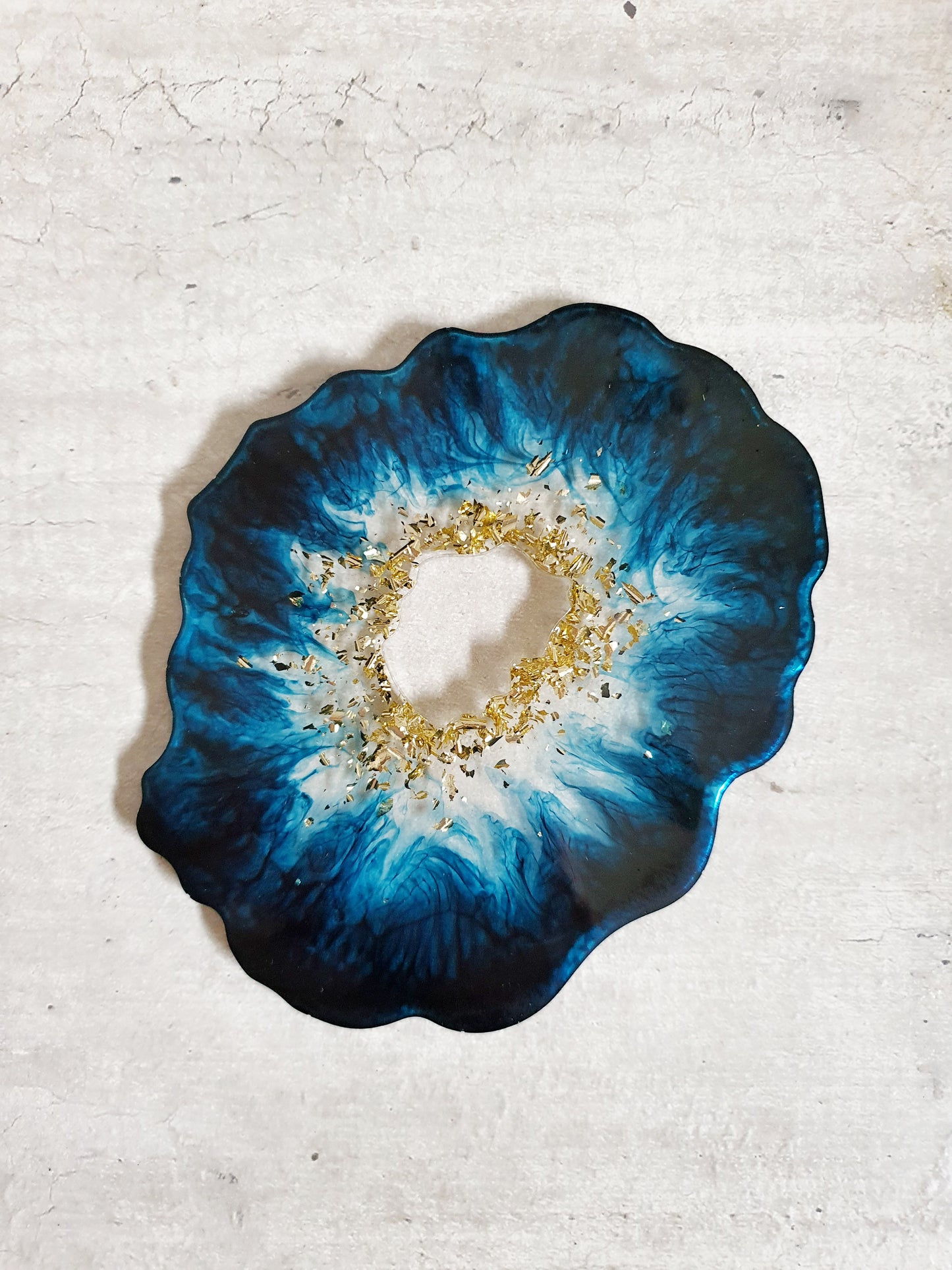 Hand Painted Geode Resin Coasters (Set of 3)
