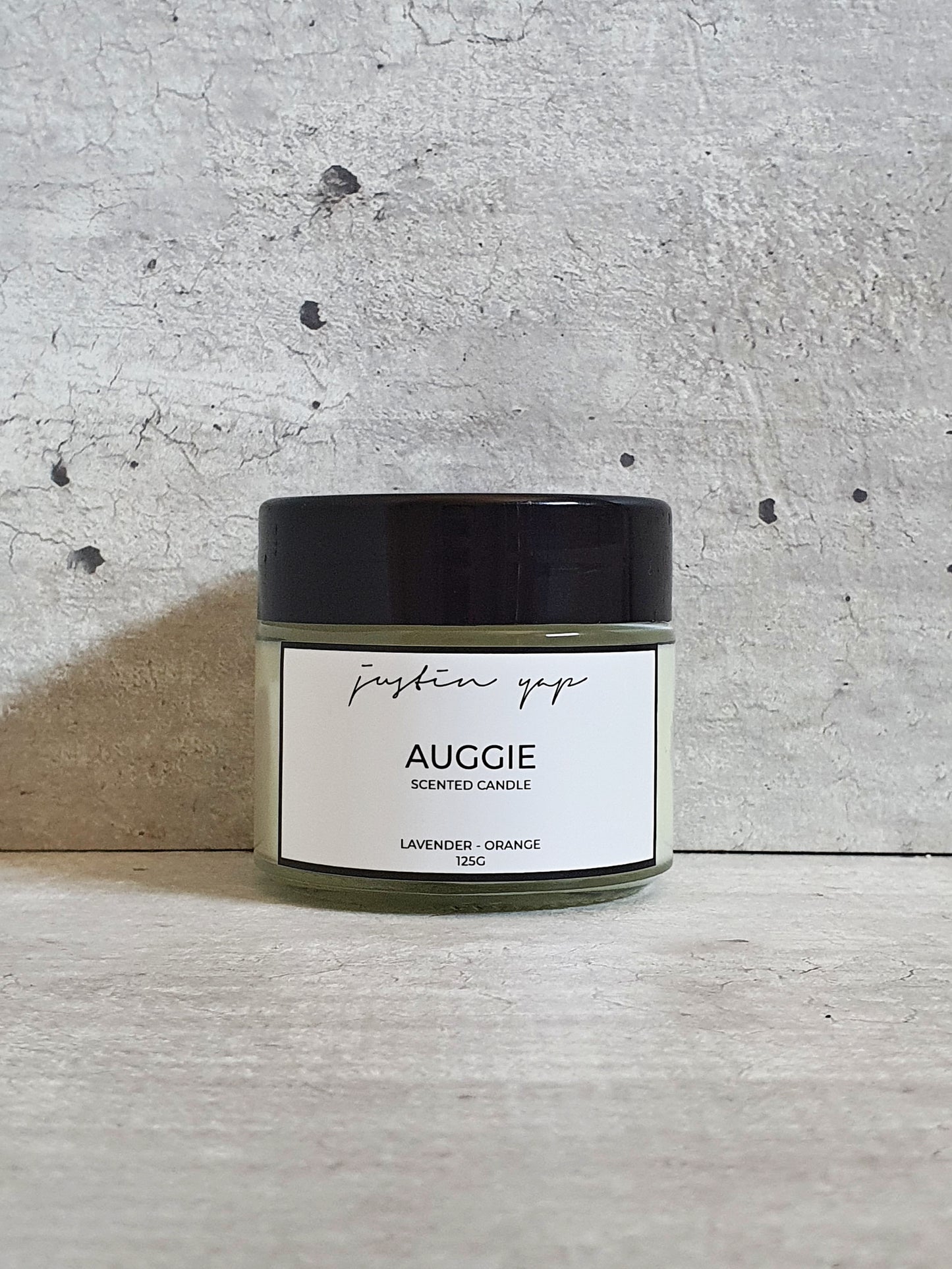 Auggie Soy Wax Candle - Lavender / Orange
