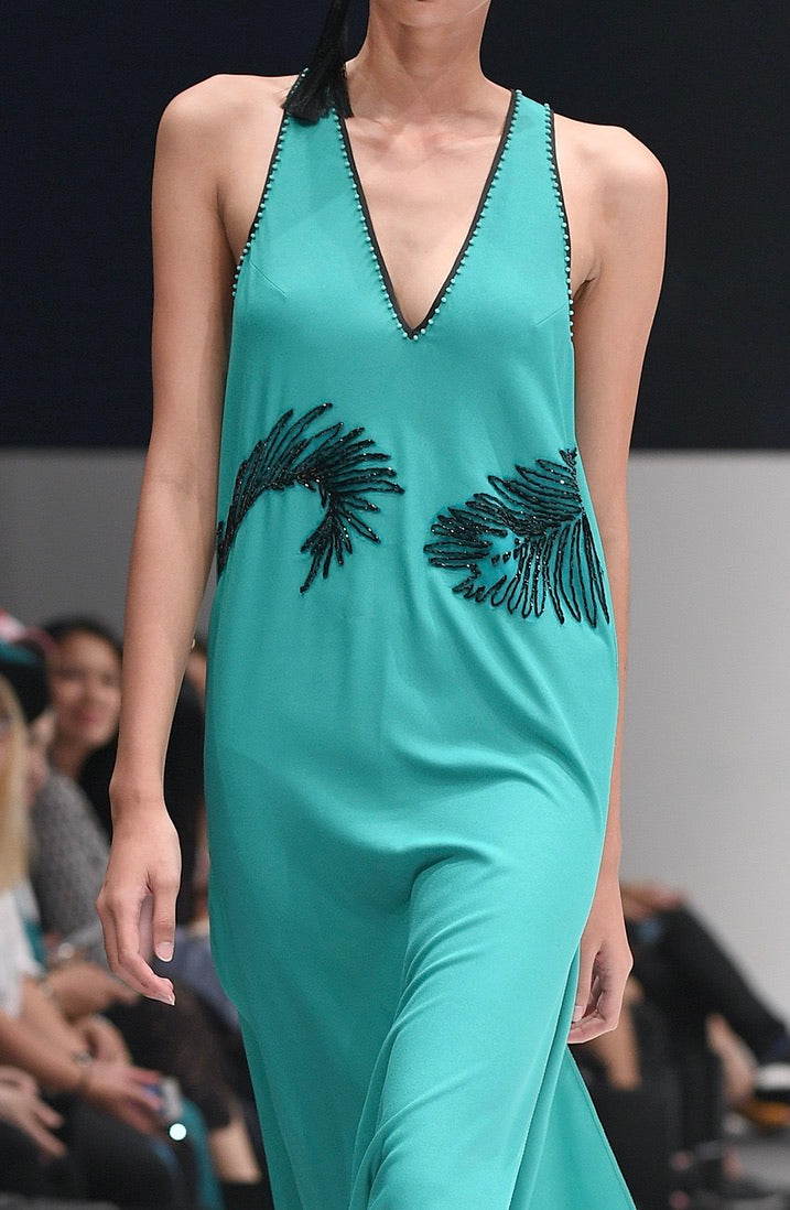 BIANCA TURQUOISE FLY-AWAY DRESS