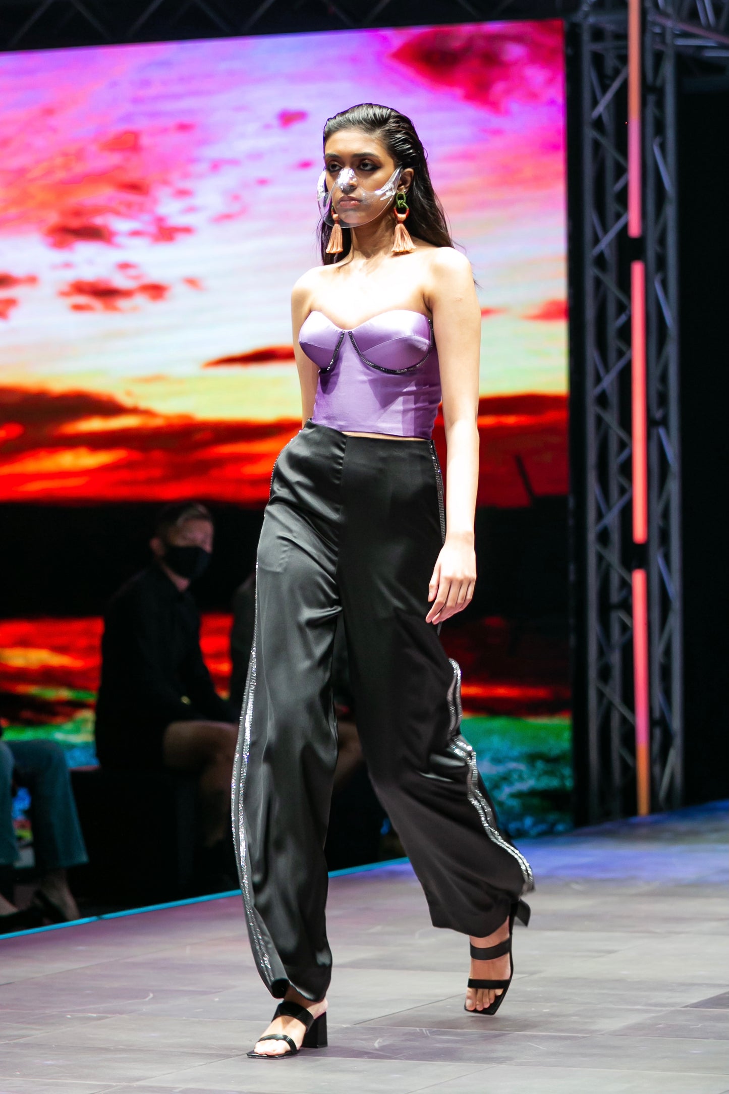 Alyssa lilac corset top