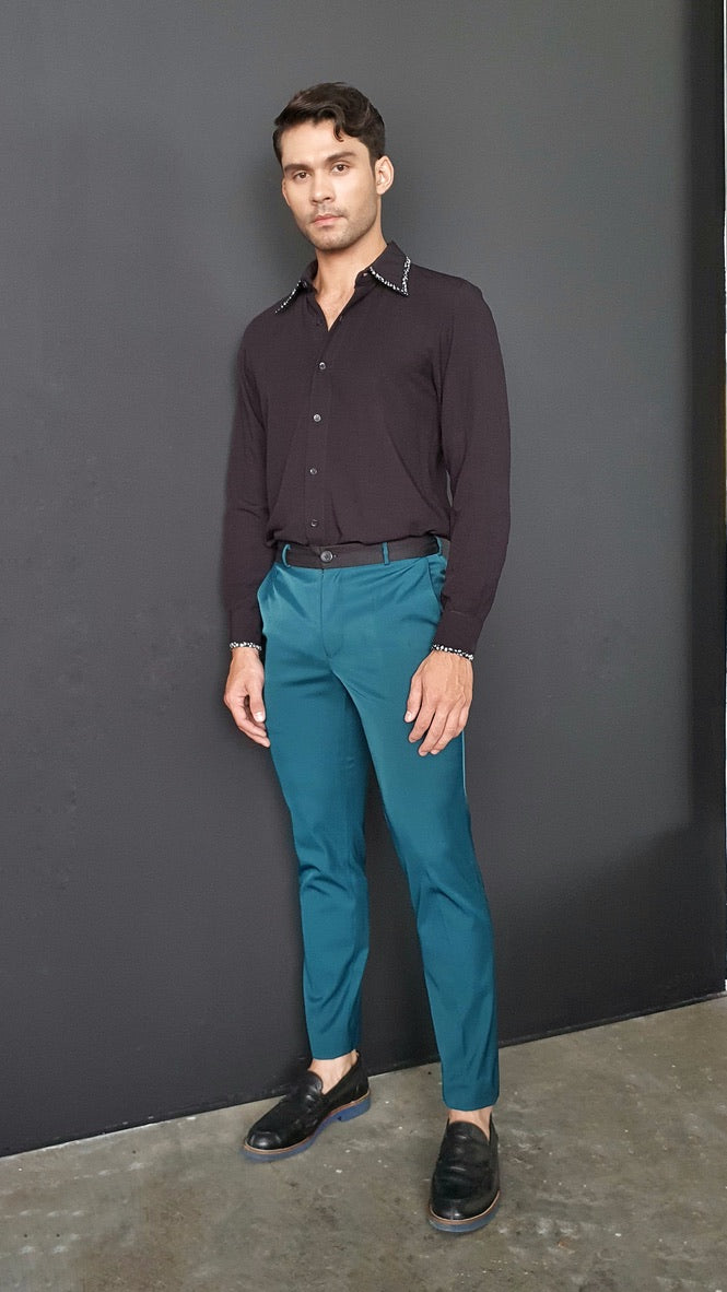 Elijah slim techno gabardine pants