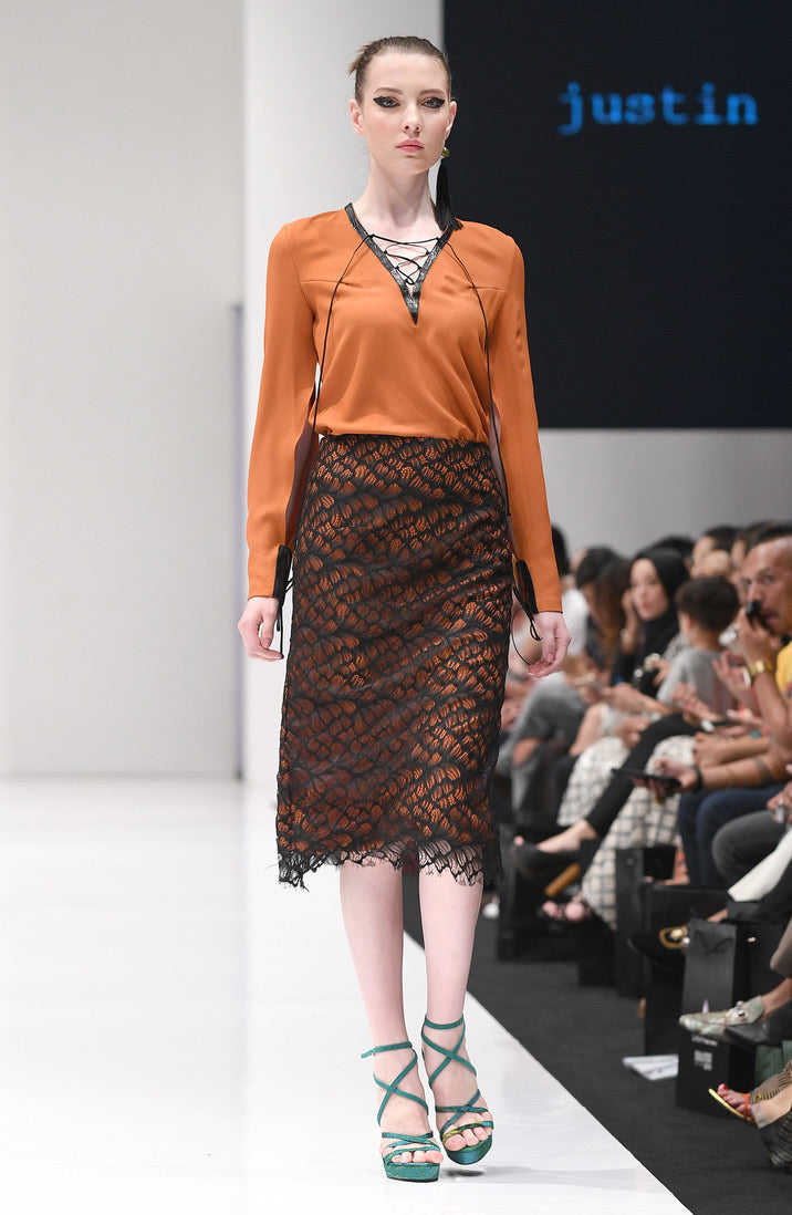 LILY CORDED LACE SKIRT