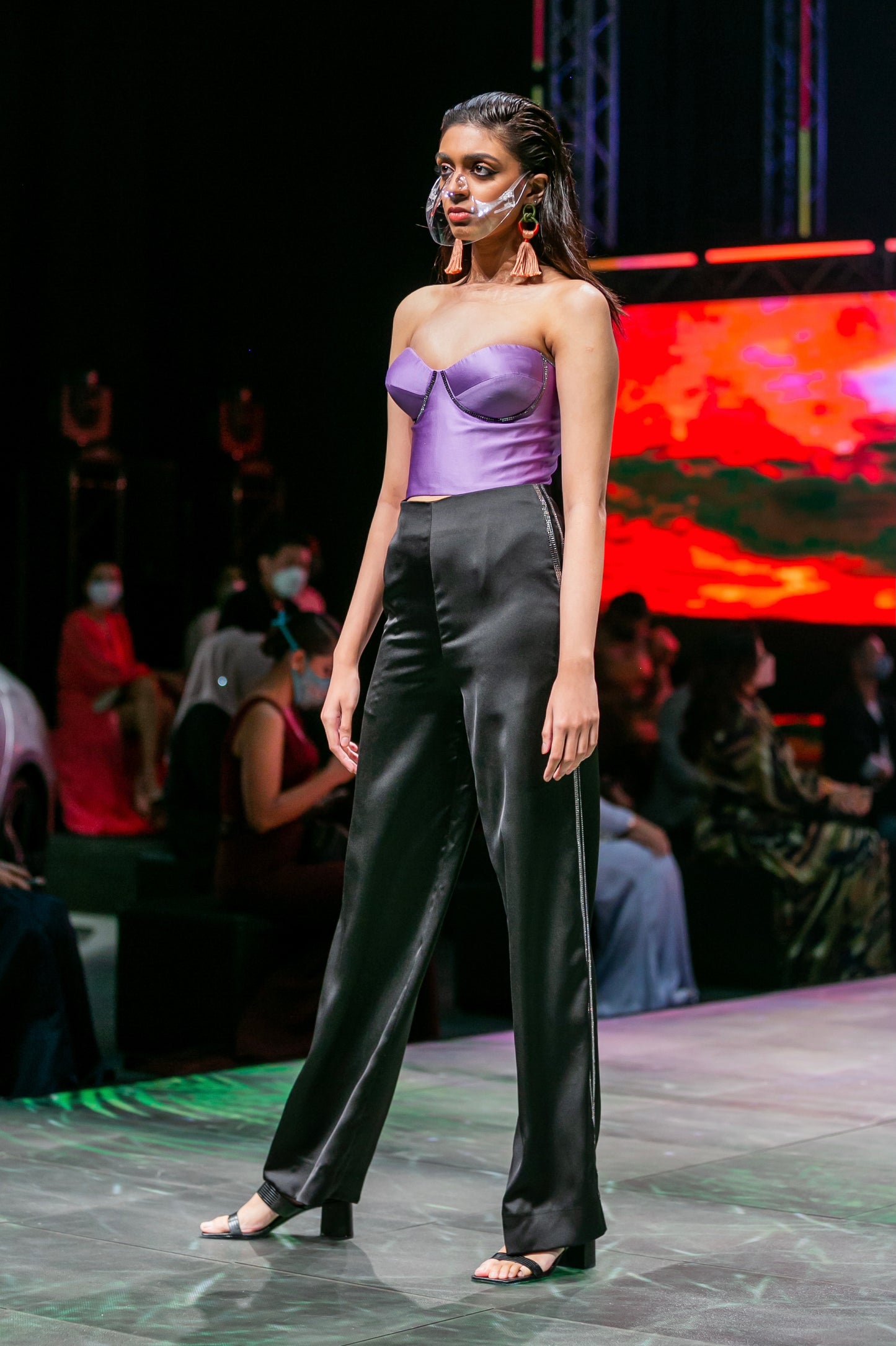 Alyssa lilac corset top