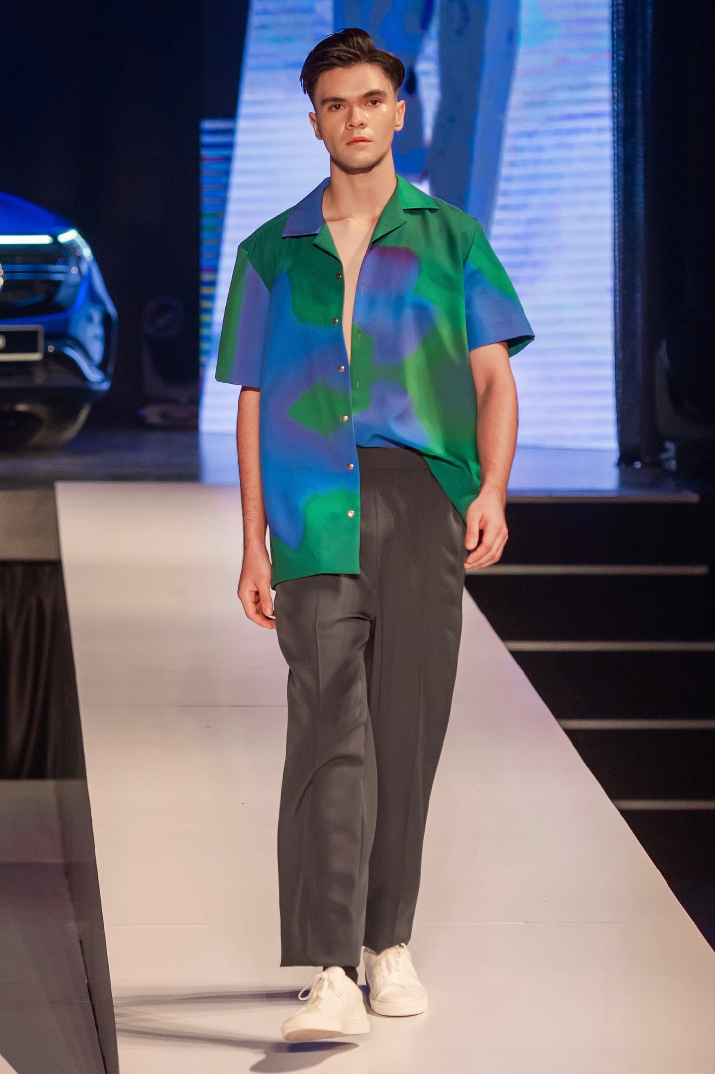 Amiri Psychedelic Print Short Sleeve Shirt