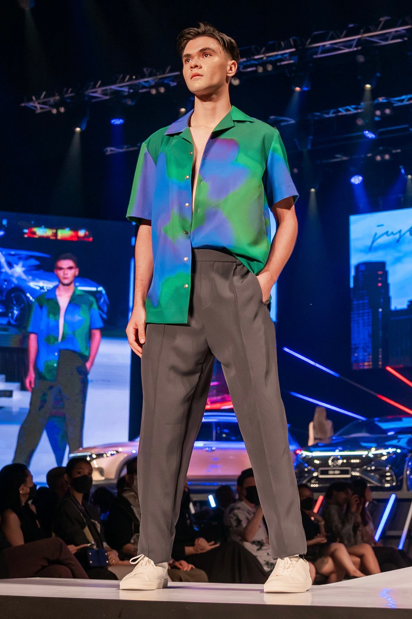 Amiri Psychedelic Print Short Sleeve Shirt