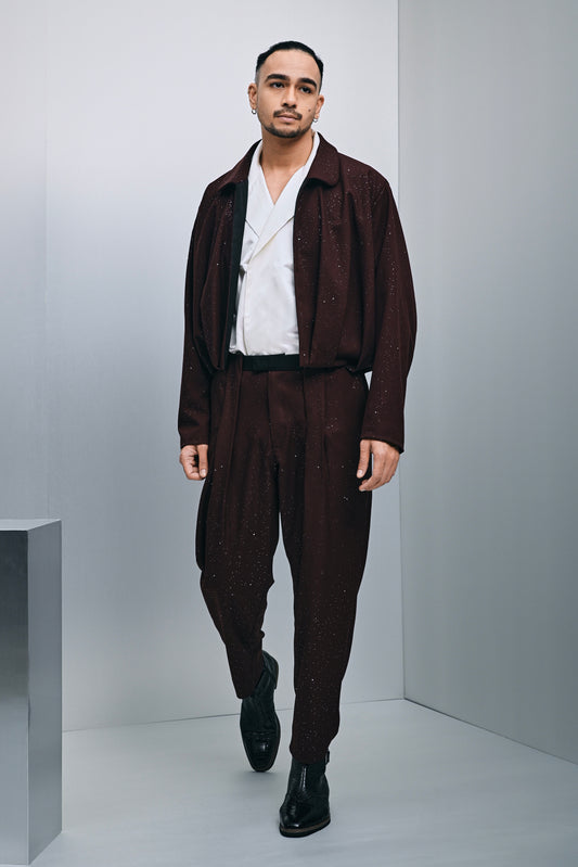 Luigi pleated jacket