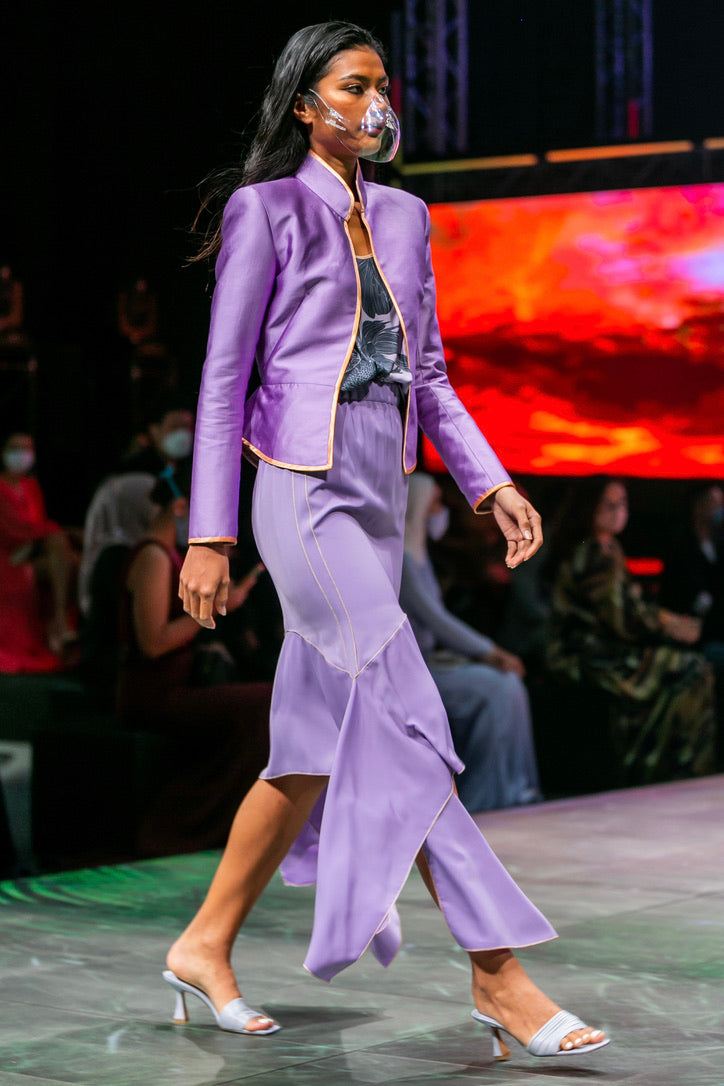 Mia lilac asymmetrical skirt