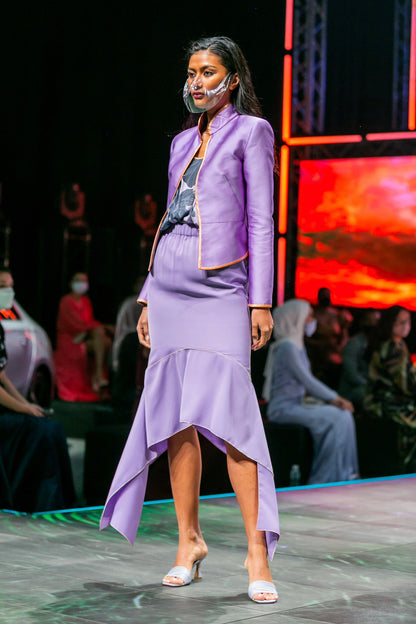 Mia lilac asymmetrical skirt