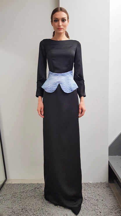 LIYA BLACK LONG DRESS
