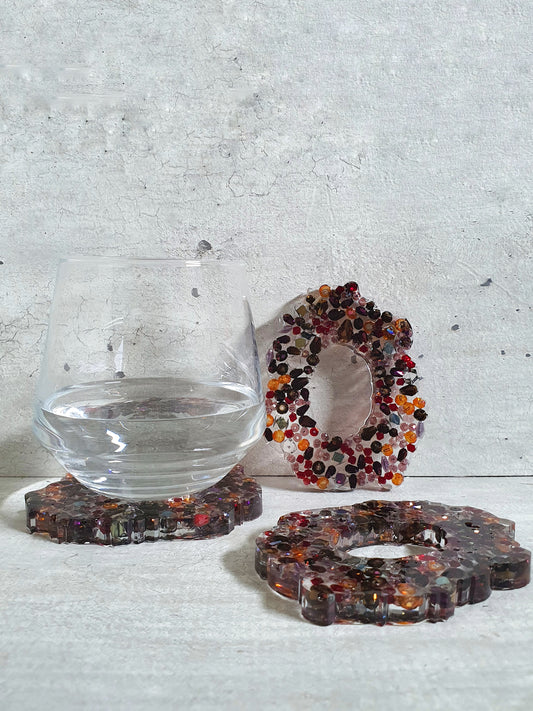 Crystal Resin Coasters (Set of 3)