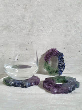 將圖片載入圖庫檢視器 Multi Coloured Stone Resin Coasters (Set of 3)
