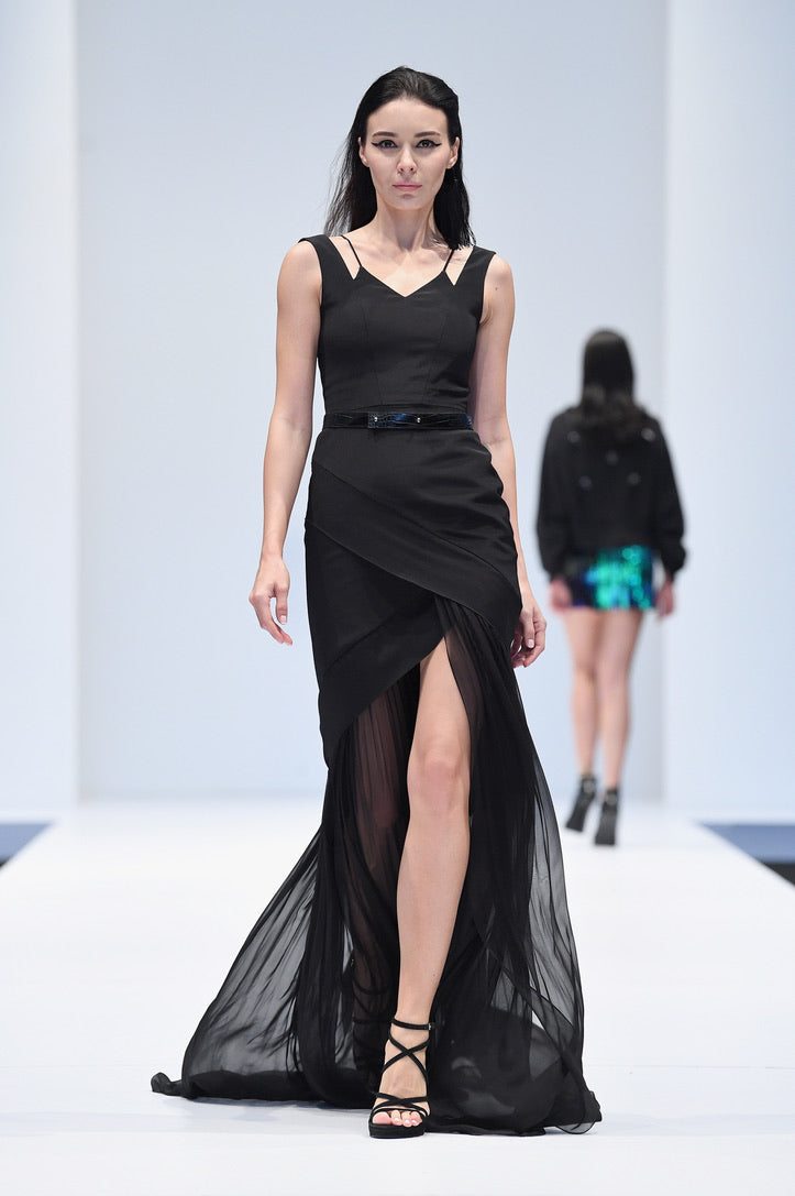 PORTIA NOIR SILK GOWN