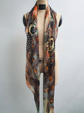 Load image into Gallery viewer, Multicolour Print Silk Scarf
