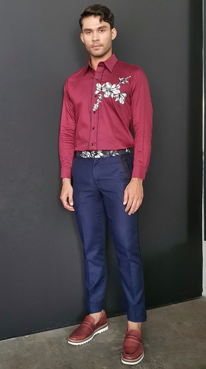 Henry slim cotton pants