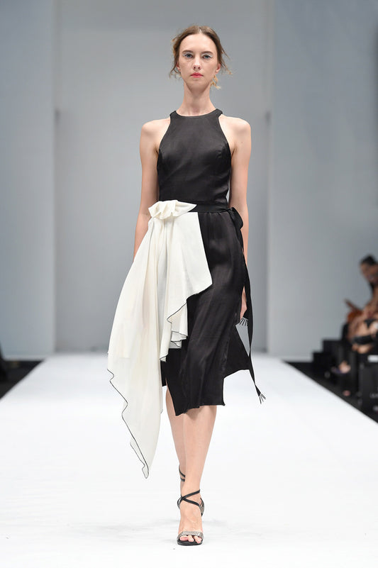 OLIVIA 2-TONE COCKTAIL DRESS
