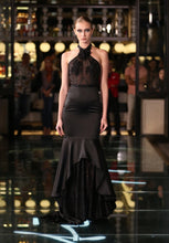 Load image into Gallery viewer, GWEN HALTER GOWN IN NOIR
