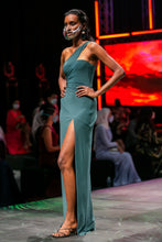 Load image into Gallery viewer, Jade draped jersey dress
