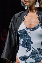 Load image into Gallery viewer, Rylee crystal trim silk taffeta jacket

