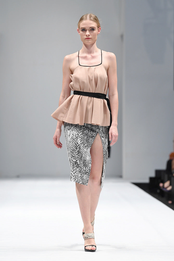 PIA PYTHON PRINT SKIRT